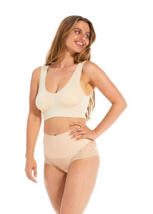 Tummy Shaper Lace Latte