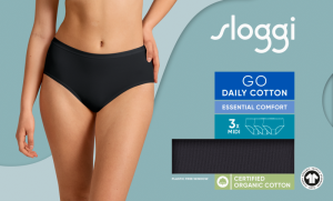 Go Daily Cotton Midi 3P 0004 BLACK