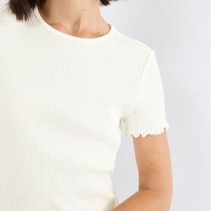 Pointelle Top 00GZ SILK WHITE