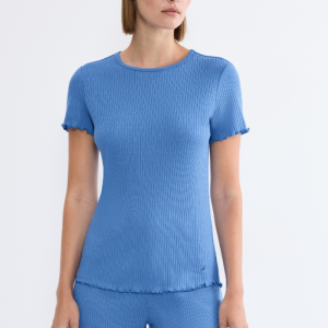 Pointelle Top 005J Blue