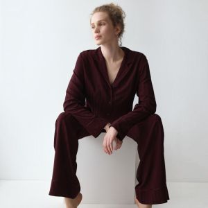 Amourette Jacquard 7291 Burgundy